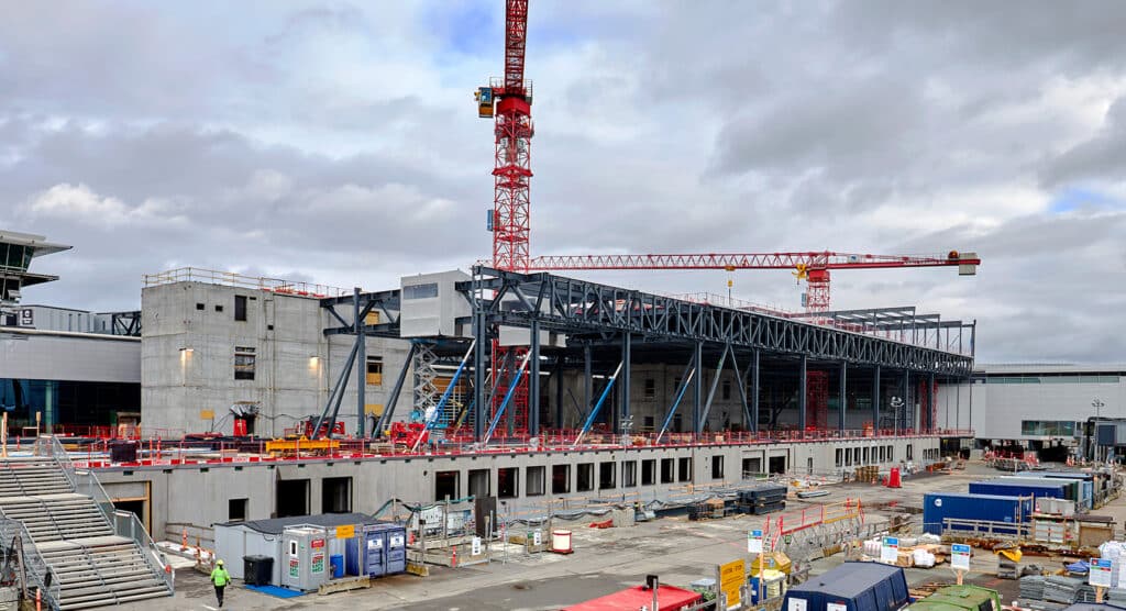 Københavns lufthavn, Terminal 3, Stålkonstruktion.